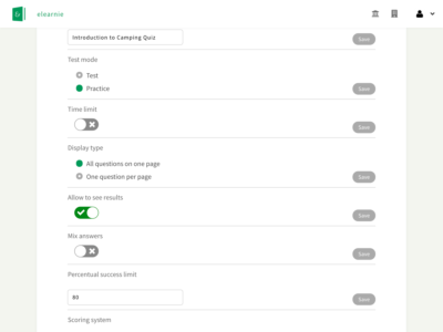 Screenshot of elearnie