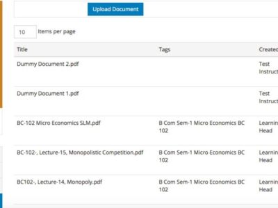 Screenshot of MindScroll LMS
