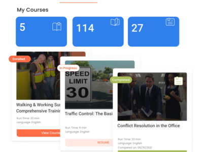 Screenshot of TraineryLMS