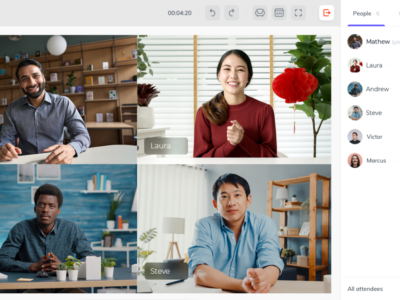 Screenshot of BrainCert Virtual Classroom