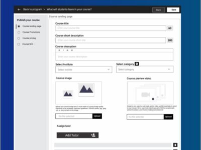 Screenshot of e-khool LMS