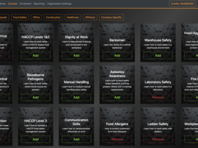 Screenshot of Starlight LMS