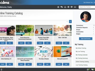 Screenshot of Axis LMS