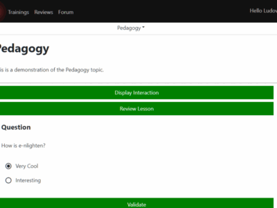 Screenshot of e-nlighten