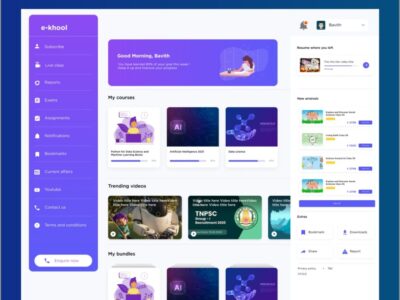 Screenshot of e-khool LMS