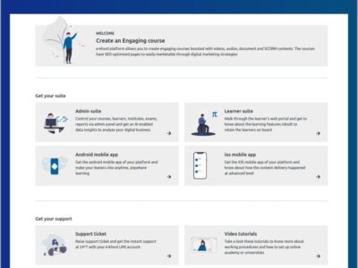 Screenshot of e-khool LMS