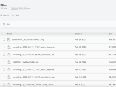 Screenshot of Proficonf