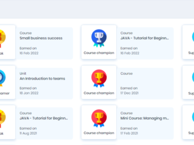 Screenshot of Skill Lake LMS