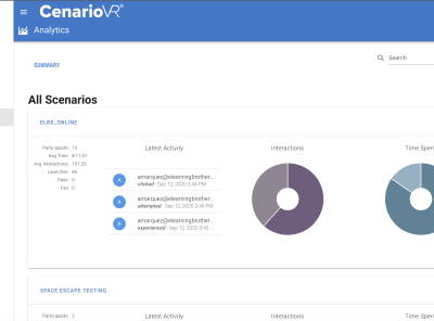 Screenshot of CenarioVR