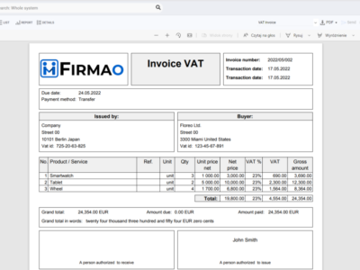 Screenshot of Firmao