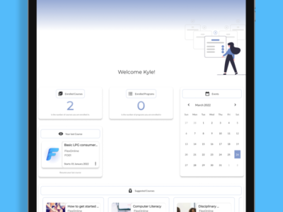 Screenshot of Flex LMS