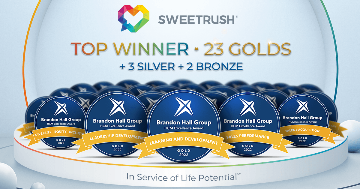 SweetRush And Clients Celebrate 23 Golds At 2022 Brandon Hall Group Awards
