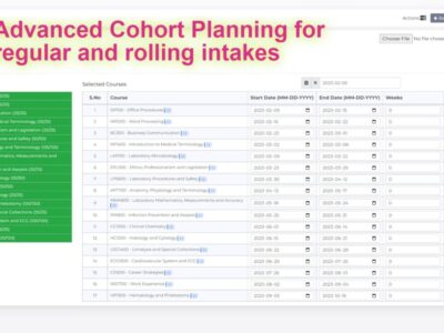 Screenshot of College Manager