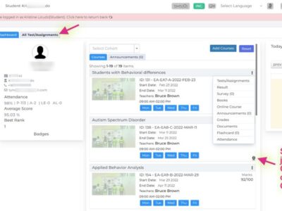 Screenshot of CLASSTRACK.COM