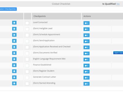 Screenshot of College Manager