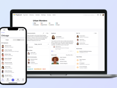 Screenshot of Pingboard
