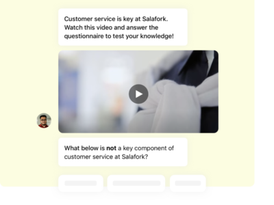 Screenshot of Mercu: Chat-based Onboarding & Training