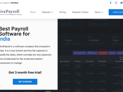 Screenshot of HivePayroll