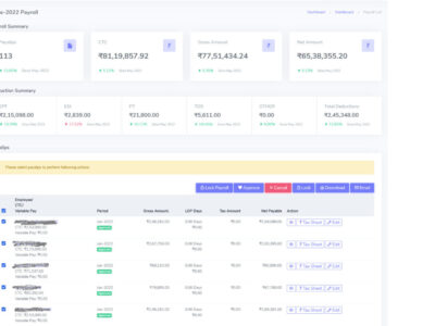 Screenshot of HivePayroll