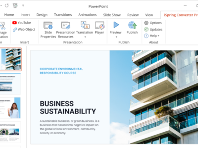 Screenshot of iSpring Converter Pro
