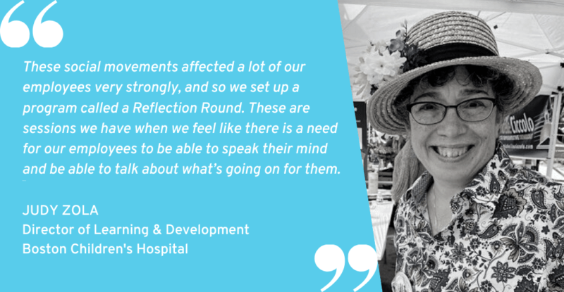 The reflection rounds allowed anyone to talk about how they are feeling, what they’re seeing on the news, or what they have personally experienced. From there, it became about what the organization was going to do to help its people.