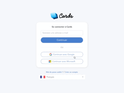 Screenshot of Cards micro-learning