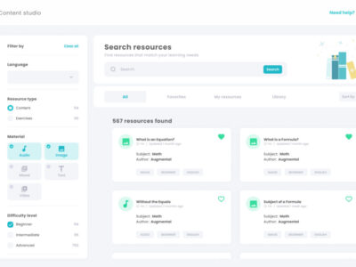 Screenshot of Augmental Learning