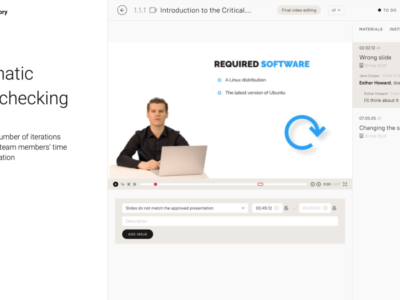 Screenshot of CourseFactory
