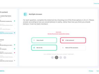 Screenshot of Augmental Learning