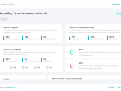Screenshot of Augmental Learning