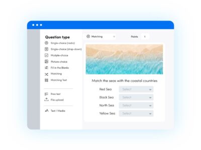 Screenshot of FlexiQuiz