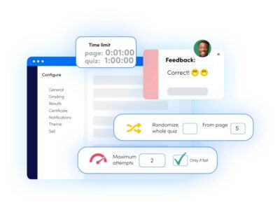 Screenshot of FlexiQuiz
