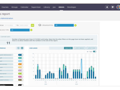 Screenshot of itslearning