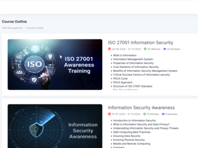 Screenshot of ShieldbyteLMS