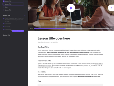 Screenshot of Shapeshift LMS