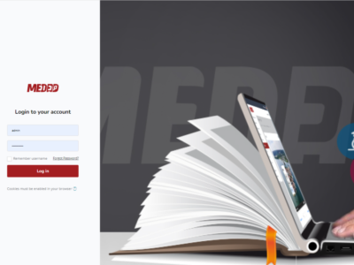 Screenshot of MEDAD Learning Management Platform