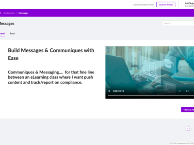 Screenshot of Create LMS & LXP