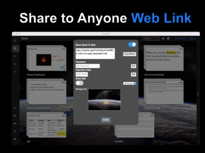 Screenshot of NoteDex