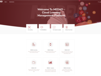 Screenshot of MEDAD Learning Management Platform
