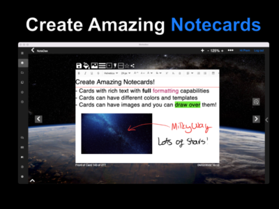 Screenshot of NoteDex