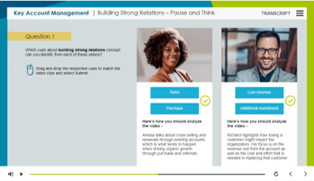Use of diagnostic feedback for an enhanced experience. 