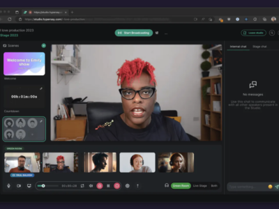 Screenshot of Hypersay Studio