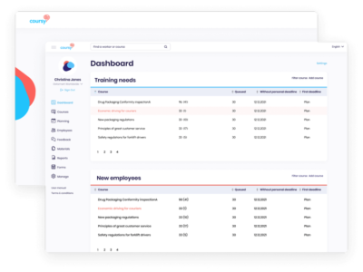 Screenshot of Coursy LMS