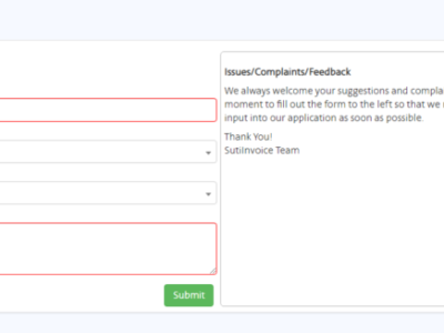 Screenshot of SutiInvoice