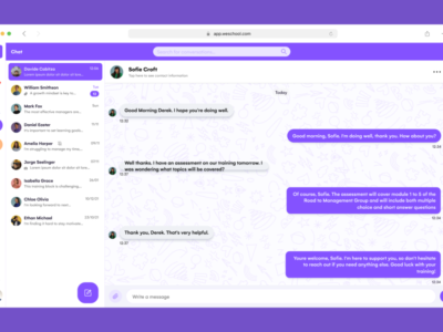 Screenshot of WeSchool