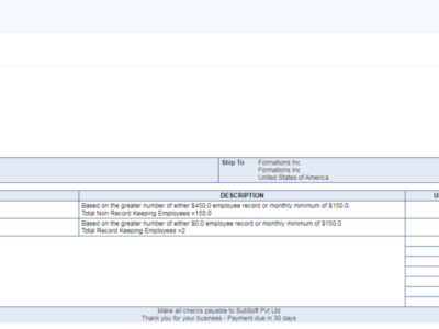 Screenshot of SutiInvoice