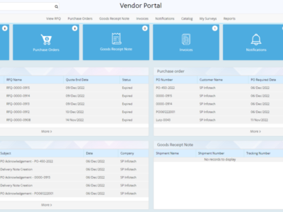 Screenshot of SutiProcure