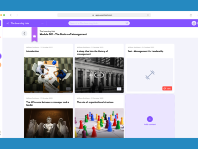 Screenshot of WeSchool