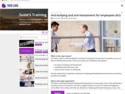 Screenshot of Tribal Habits LMS