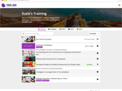 Screenshot of Tribal Habits LMS